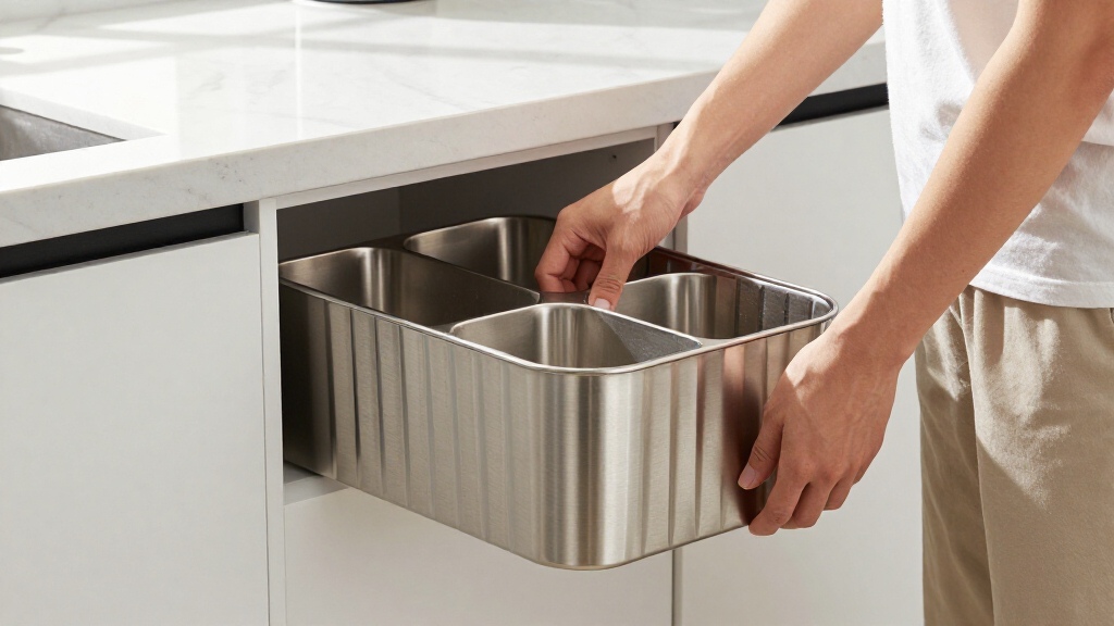 best fluted kitchen trash organizers
