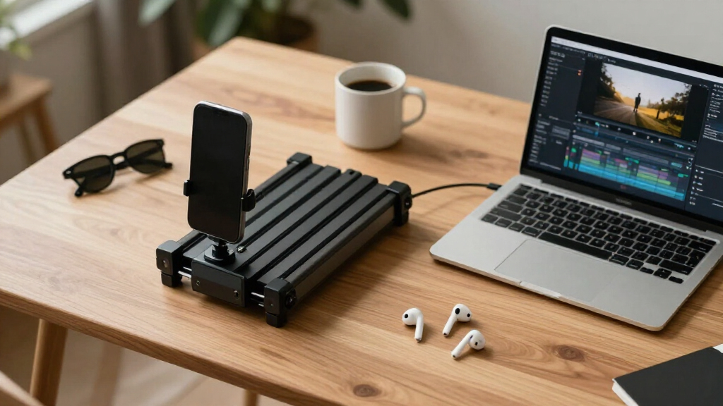 motorized camera slider for art videos