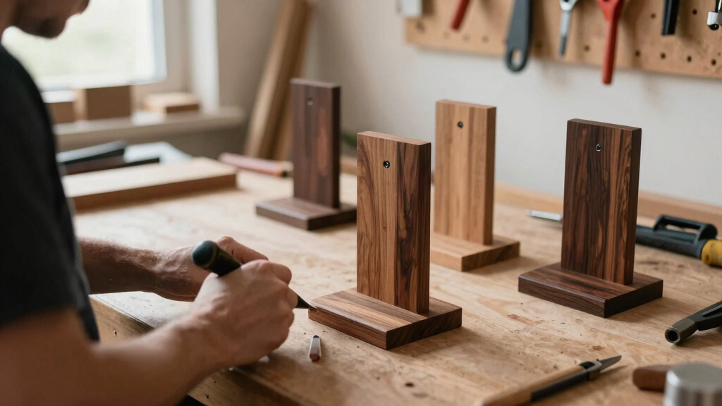 woodworking soccer trophy stands