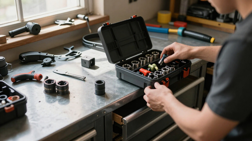 magnetic socket organizer for tool chests