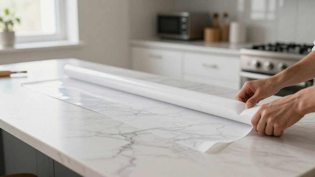 contact paper countertop marble