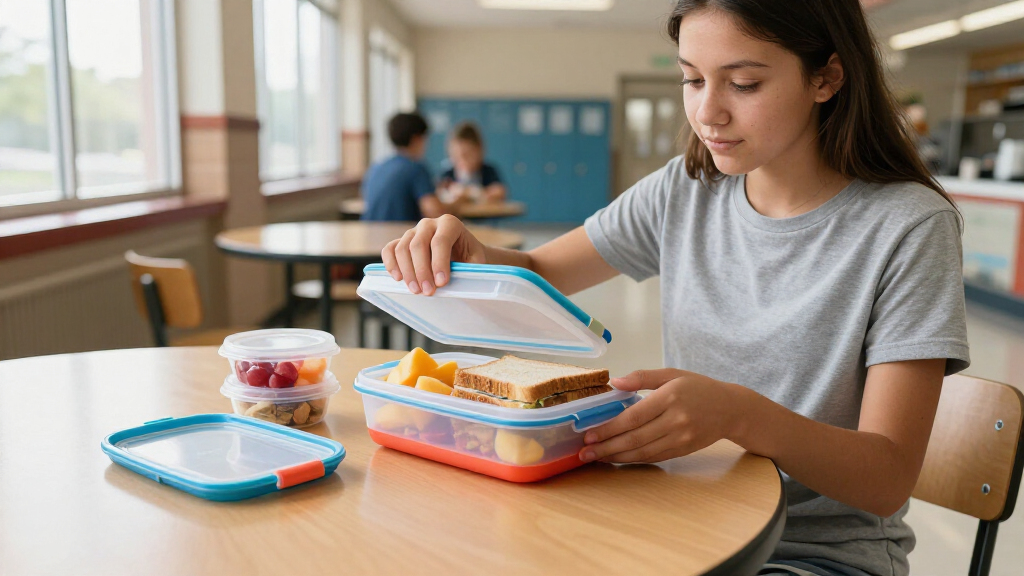 compact student lunch containers