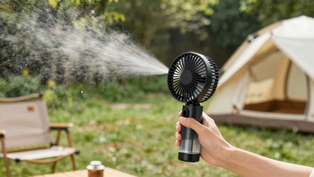 best rechargeable misting fan for hot weather camps
