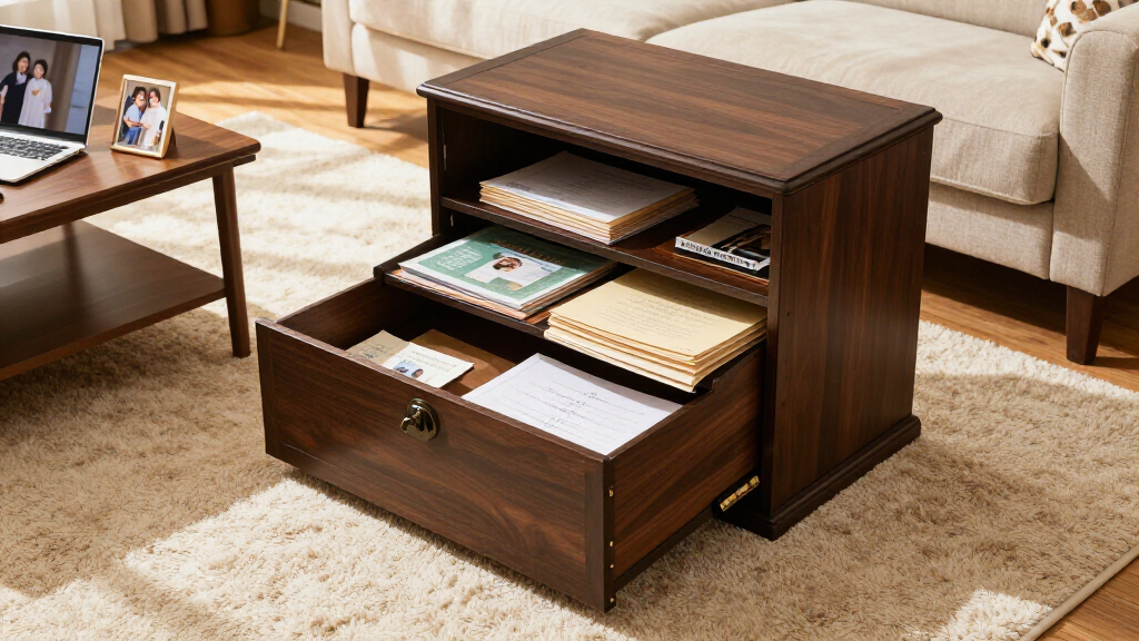lockable storage chest for family records