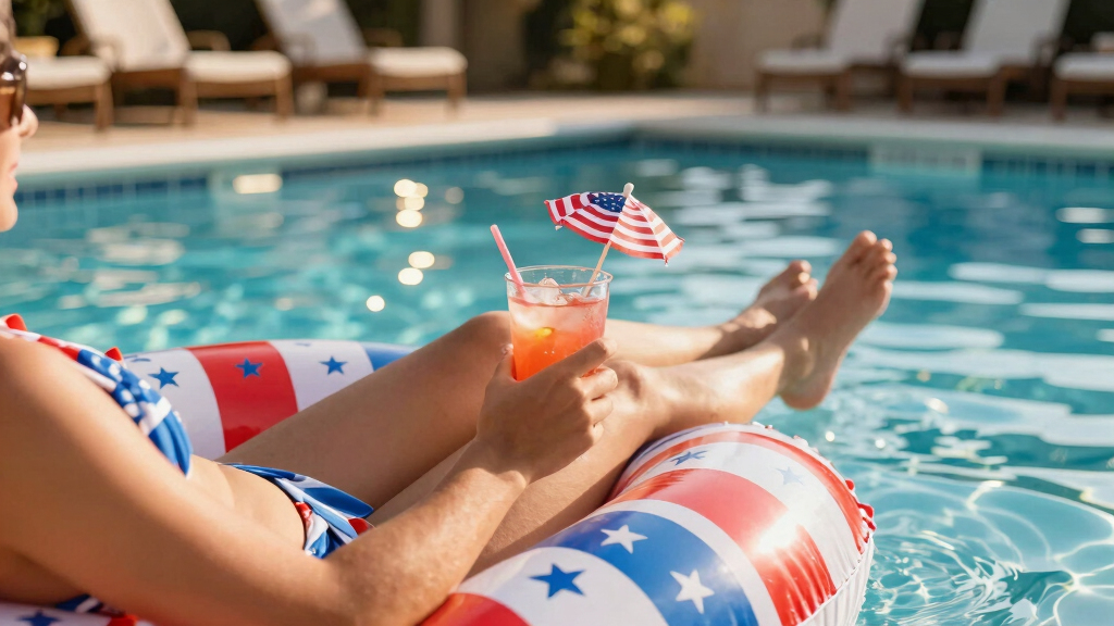 patriotic pool float decorations