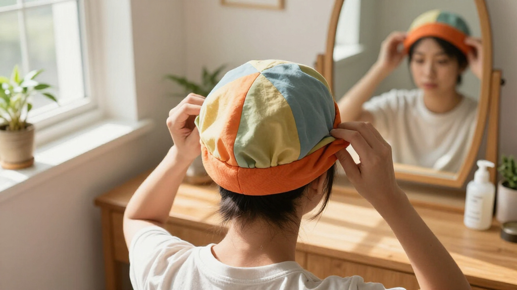 travelfriendly foldable hair cap