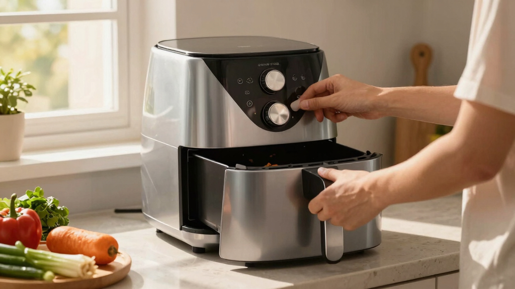 air fryer double door