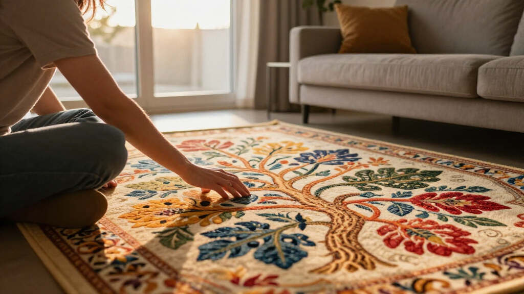 yilong tree of life silk carpet