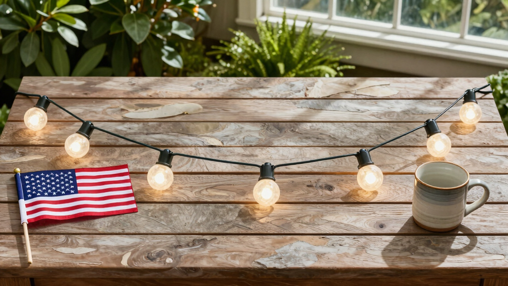 patriotic outdoor string lights