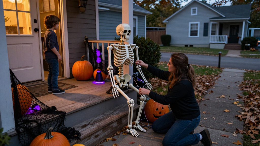Halloween animatronic decorations