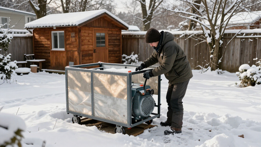 generator enclosure for snow protection