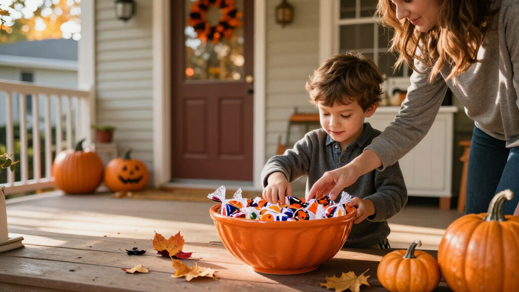 Halloween candy bowls