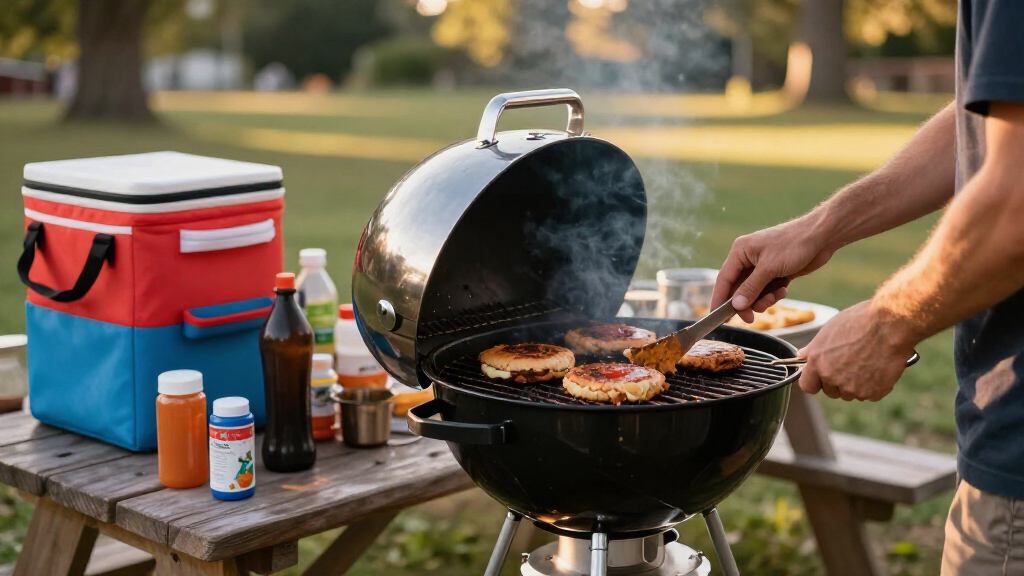 tailgating coolers and grills
