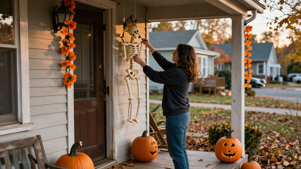 Halloween skeleton decorations