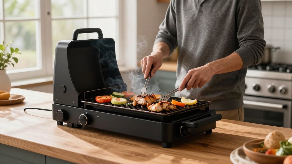 indoor grill smokeless premium