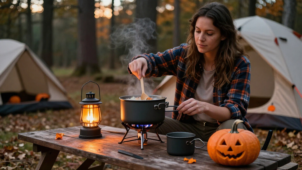 Halloween camping cookware