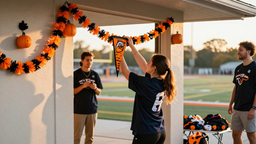 team logo Halloween decorations