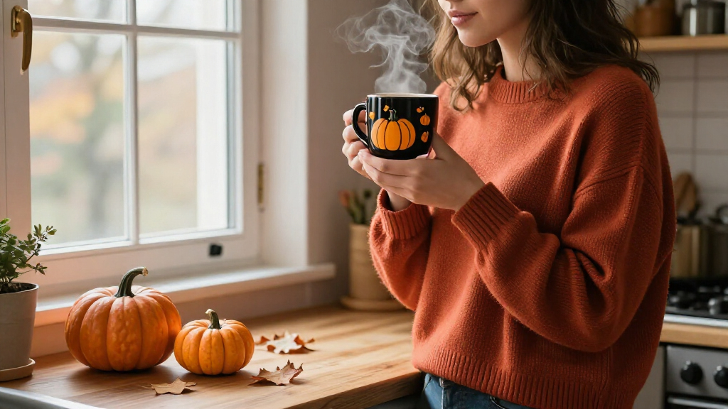 Halloween themed coffee mugs