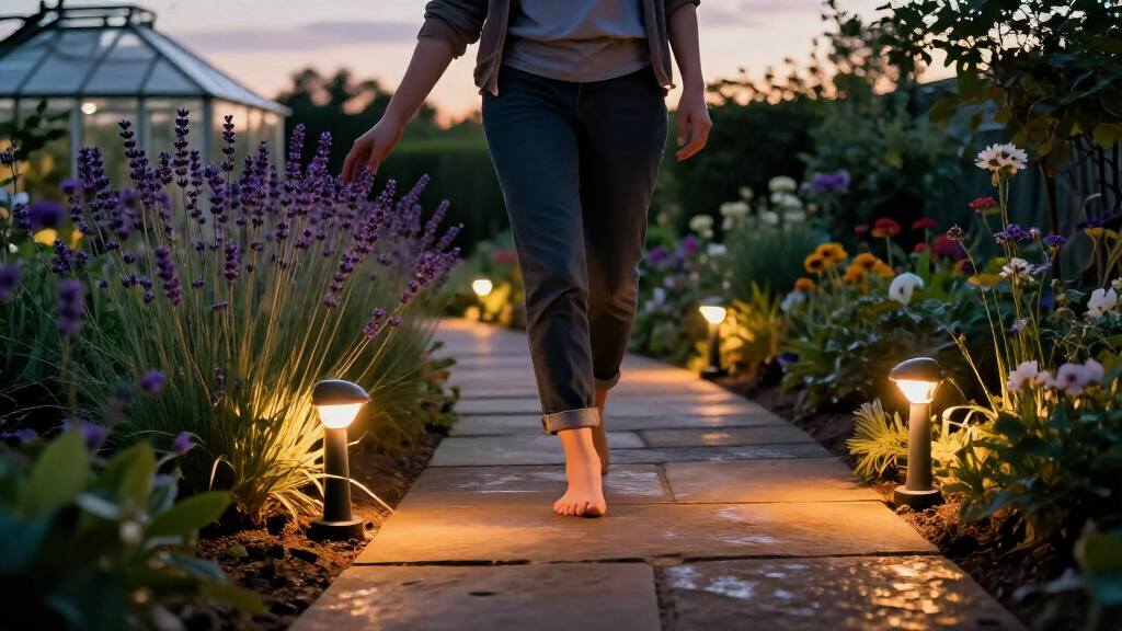 solar garden pathway lights