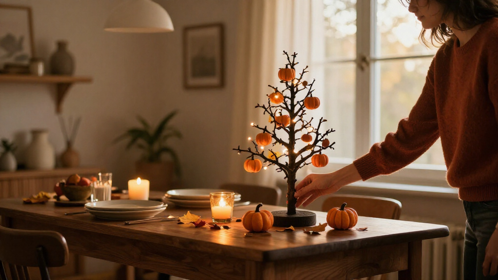 Halloween decorative tabletop trees