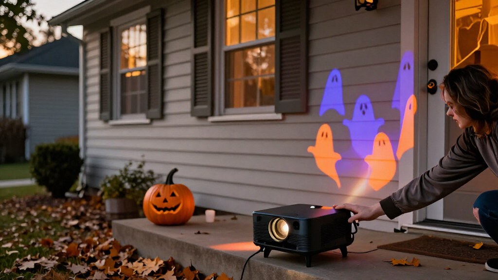 smart Halloween projector lights