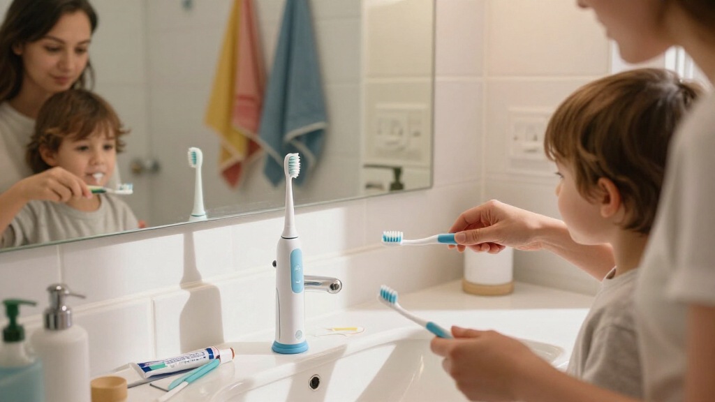 all-in-one brushing and flossing stations