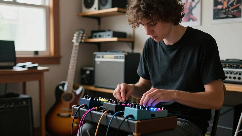 guitar pedalboard powered