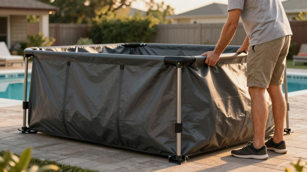 inground pool safety cover 20x40 solid