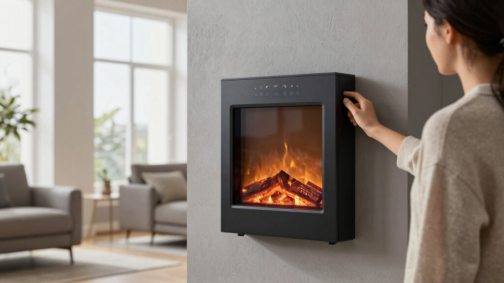 best wall mounted smart electric fireplaces