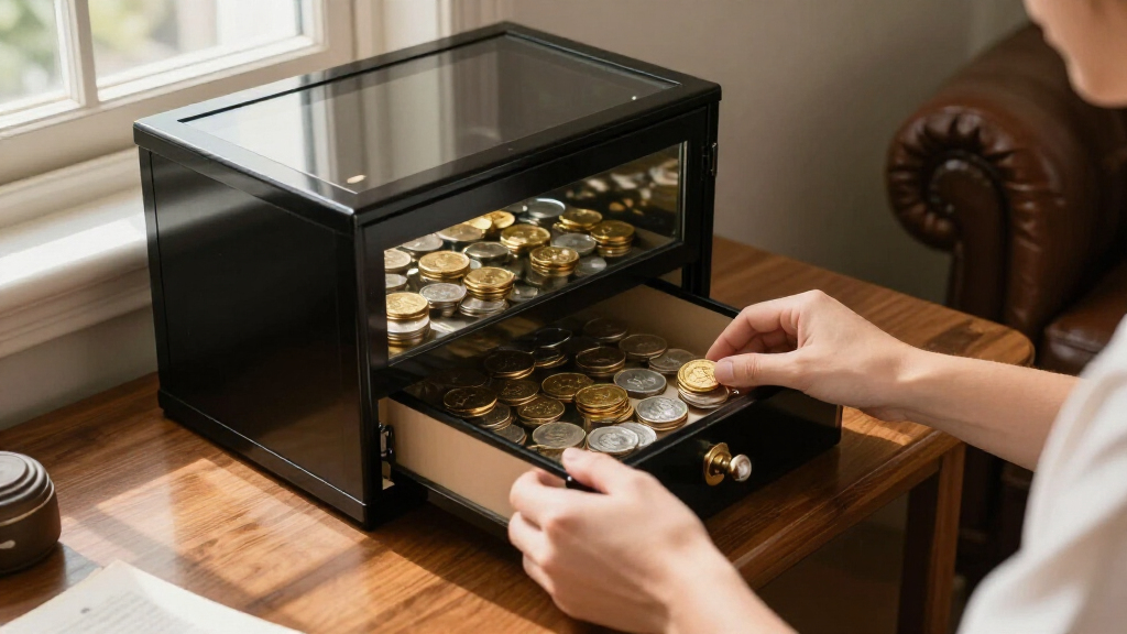 best locking showcase cabinet for investment-grade coins