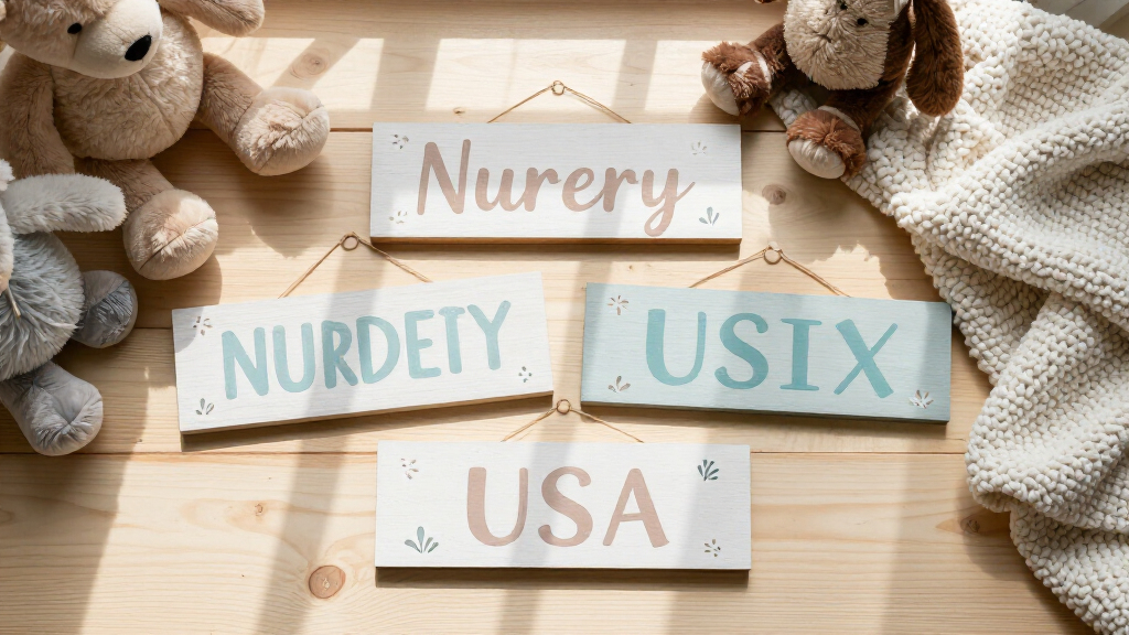 6 Best Handcrafted Nursery Name Signs Made in USA in 2026