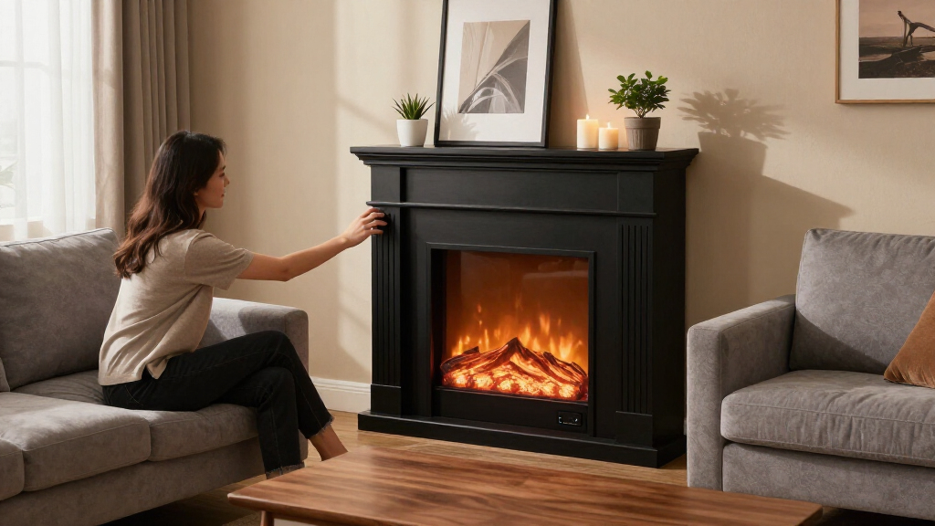 electric fireplace mantel