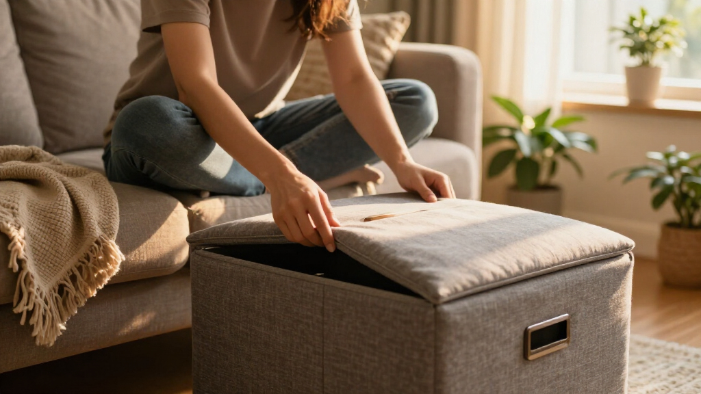best filing ottomans for hidden document storage