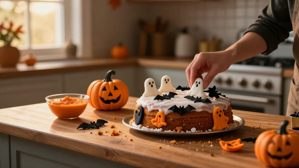 Halloween themed edible cake toppers