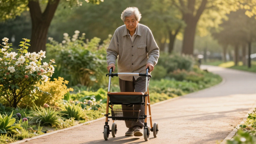 wheel rollator walker for seniors
