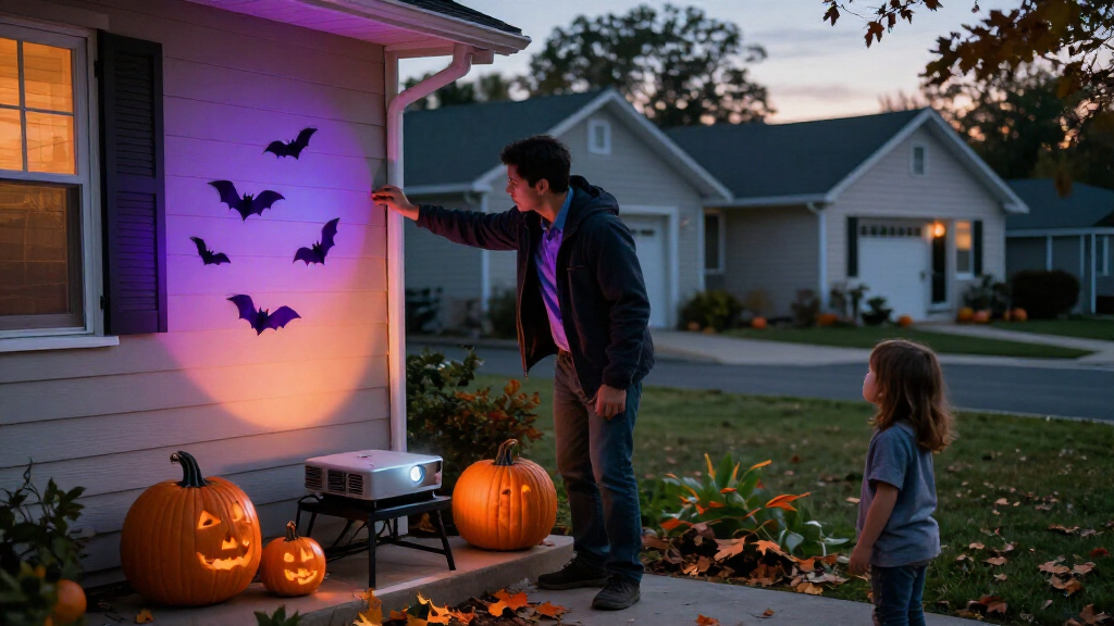 Halloween outdoor projector lights