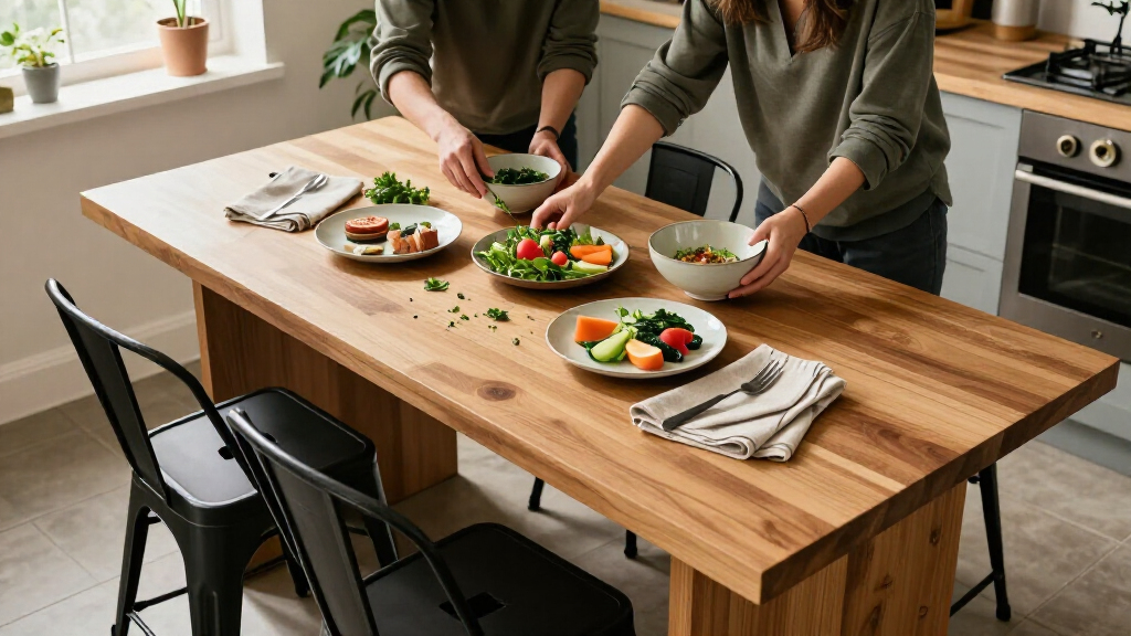 premium counter height dining table set