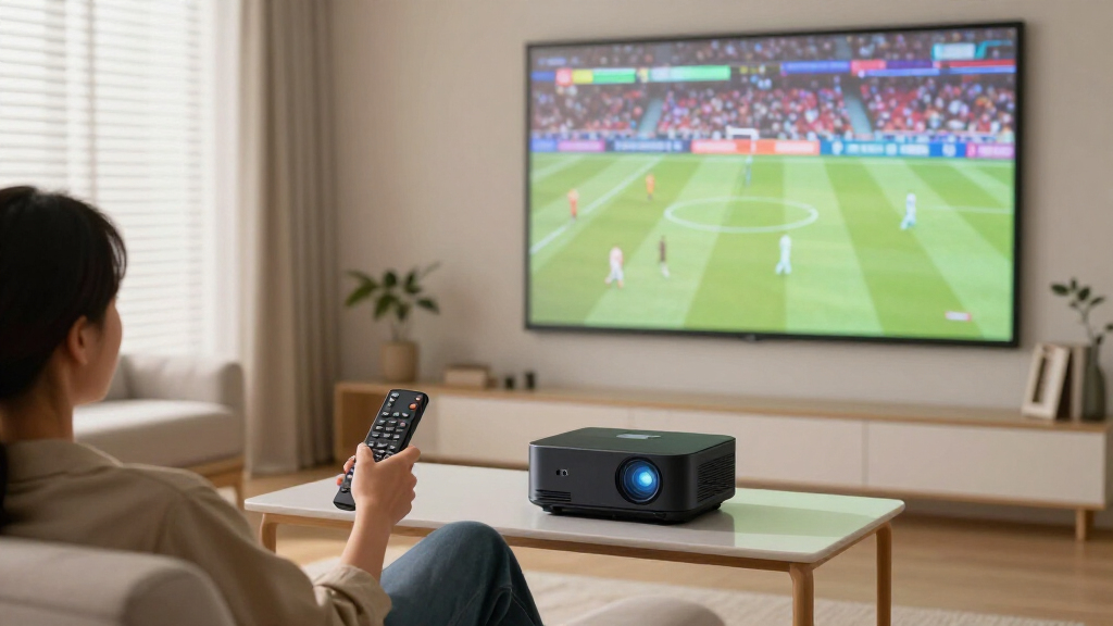 best premium ust projector with google tv for sports