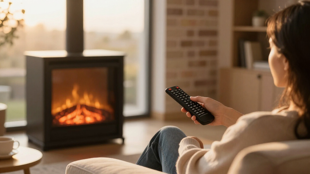 electric fireplaces with remote control