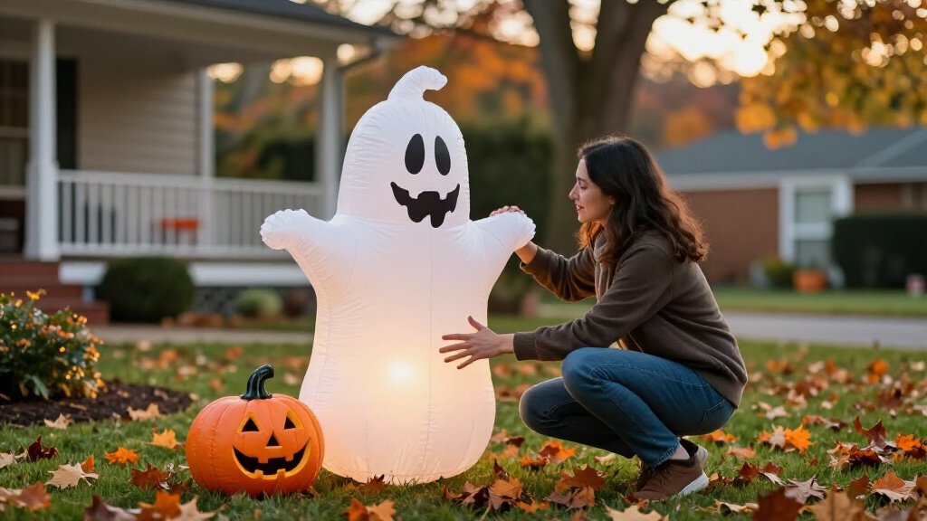 inflatable Halloween yard decorations