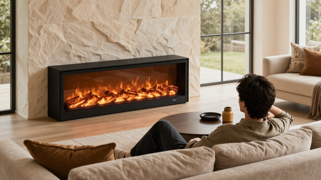 premium electric fireplace tv consoles