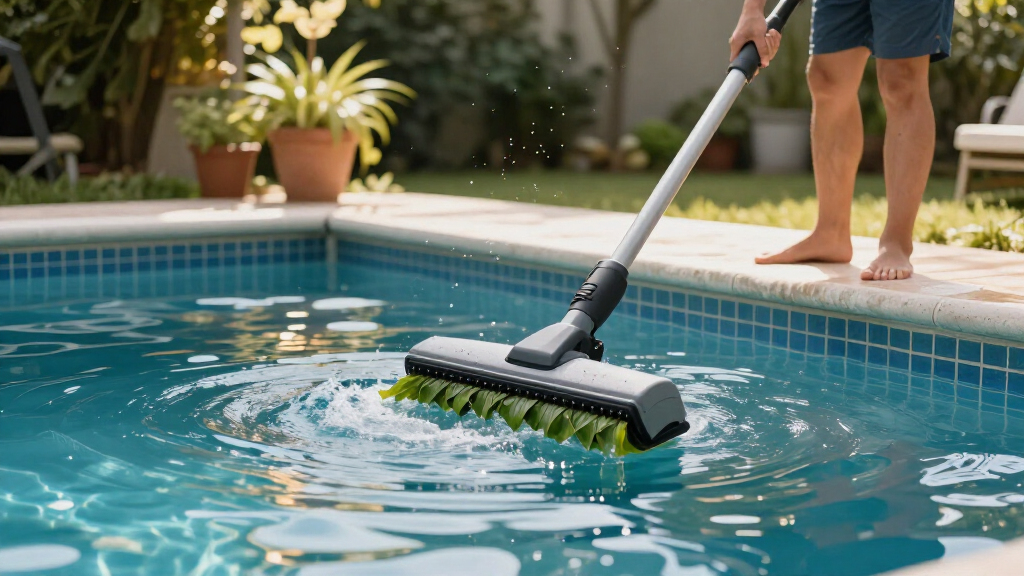 pool vacuum for leaves and debris