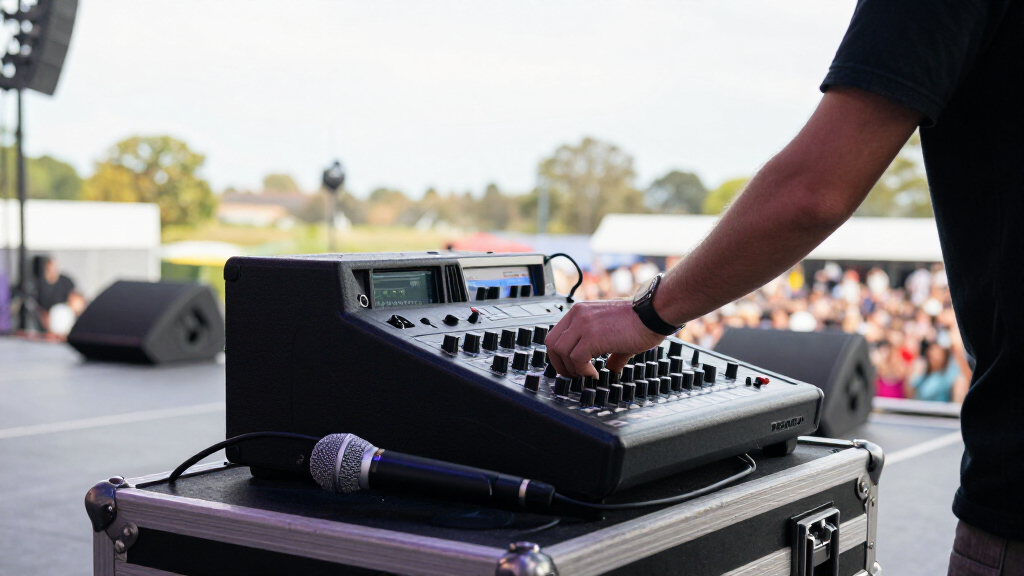 pa system with mixer for live events