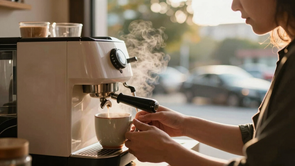 automatic coffee machine with milk