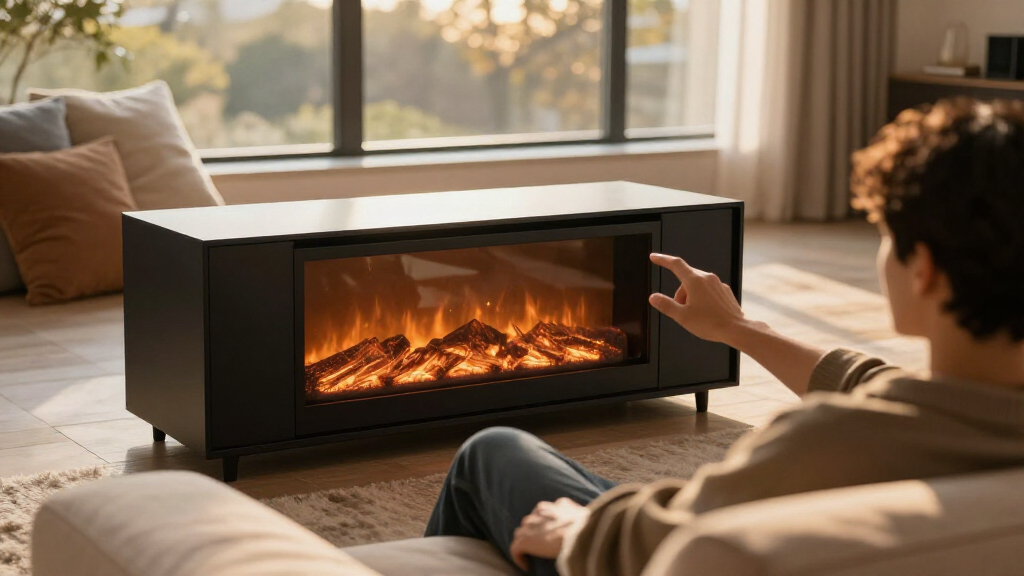 best media console with electric fireplace