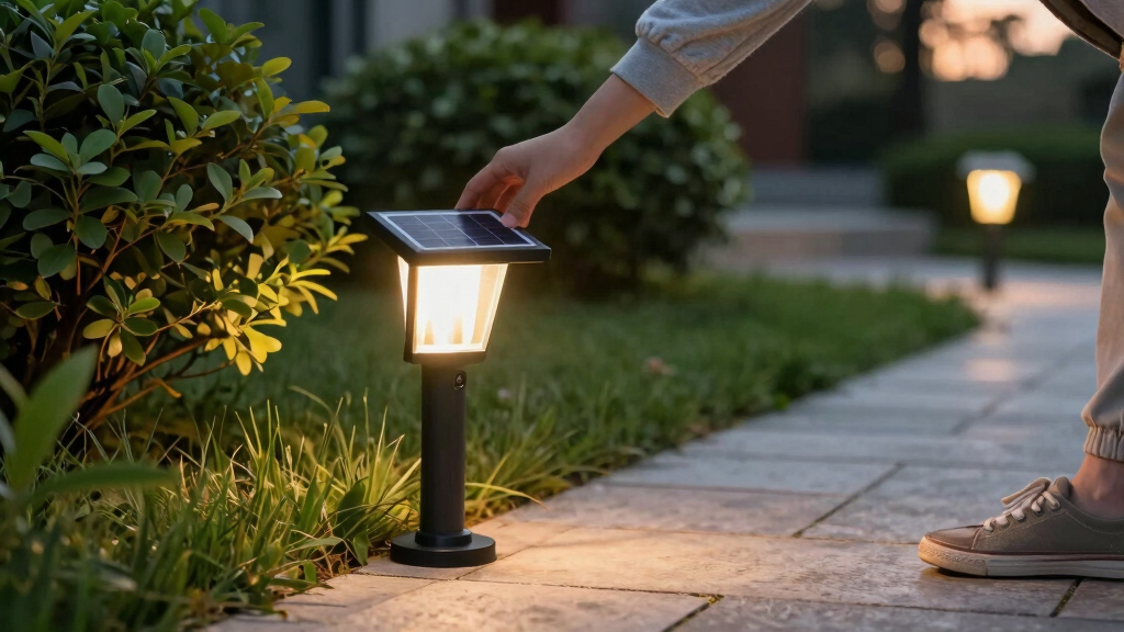 solar-powered outdoor lights