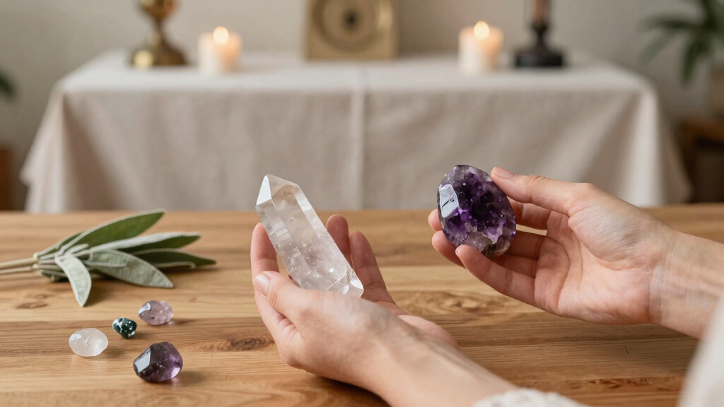 crystal healing meditation tools