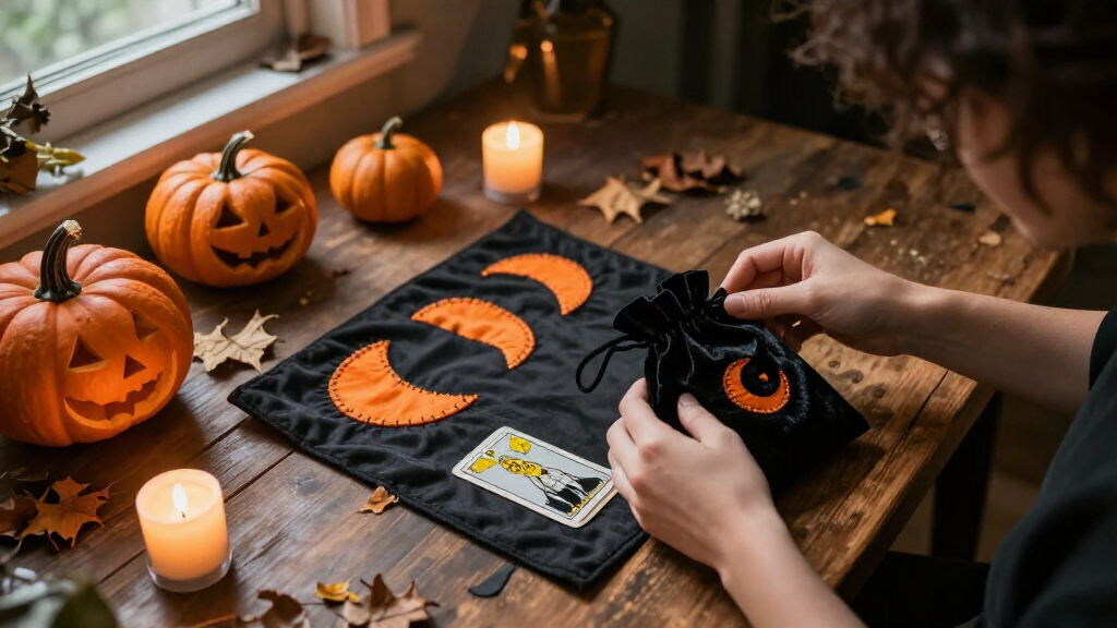 Halloween tarot card bags