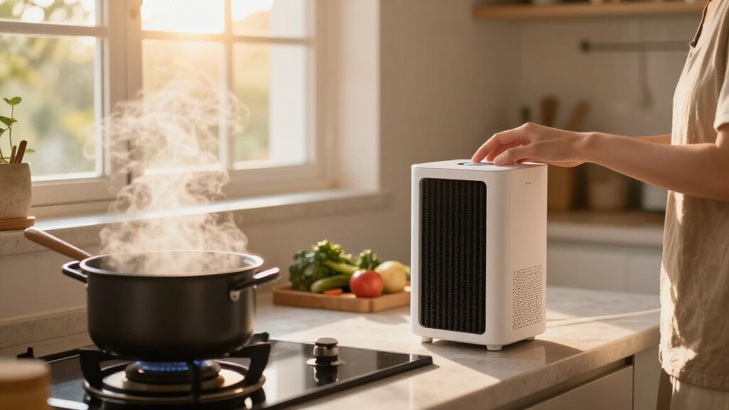 air purifier for cooking odors with activated carbon filter
