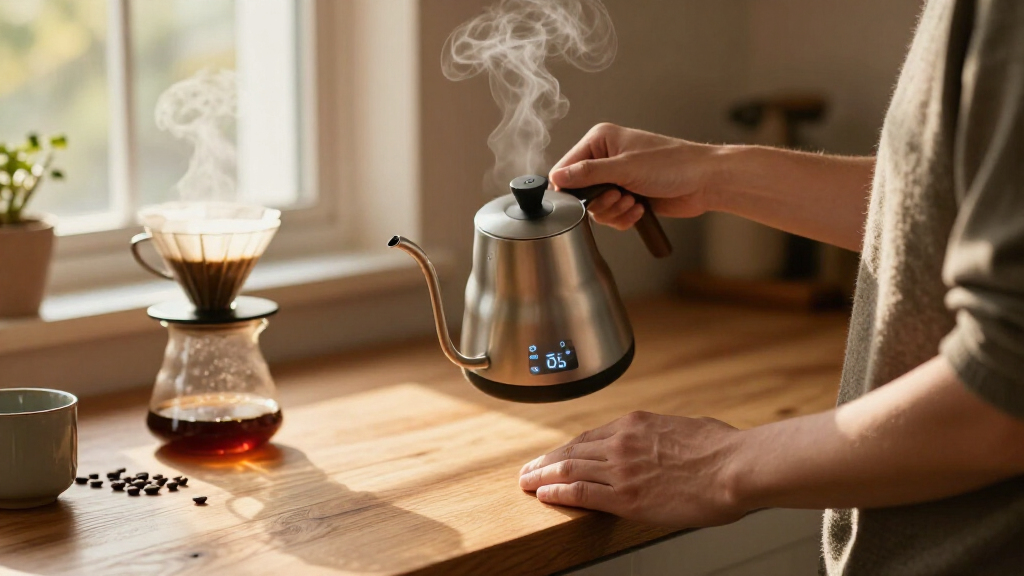 pourover kettles with variable temperature
